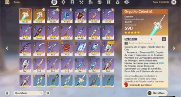 Conta AR52 EULA+KAZUHA+JEAN+DILUC (BANNER GARANTIDO)