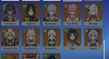 AR 60 - Nahida+Bis - Raiden - Zhongli - Yelan - Kazuha+Bisc