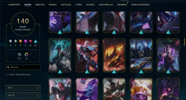 Platina 4 com 120 Champs e 140 Skins ( JG / SUP )