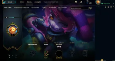 Conta Unranked lvl 34