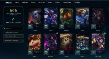 Conta prata 1 com 142 champs e 88 skins (MAIN ADC)