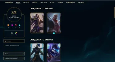 Conta League of Legends com 83 Champions