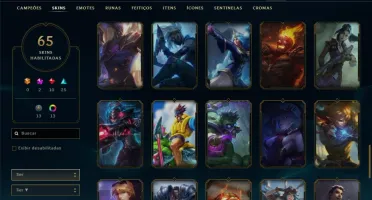 Conta LoL Com 5k700RP LVL 129 GOLD 2019