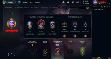 Conta LoL Com 5k700RP LVL 129 GOLD 2019