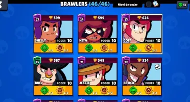 Conta Brawl Stars FULL (46/46) Todos poder 10 e acessórios