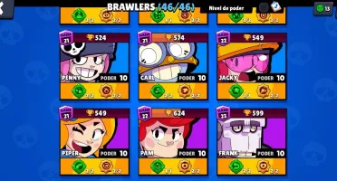 Conta Brawl Stars FULL (46/46) Todos poder 10 e acessórios