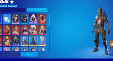CONTA FORTNITE COM CAVALEIRO NEGRO + PASSE ATUAL ATIVO