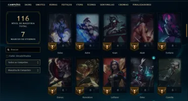 Esmeralda 1 com 85 Champs e 12 Skins