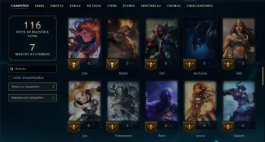Esmeralda 1 com 85 Champs e 12 Skins