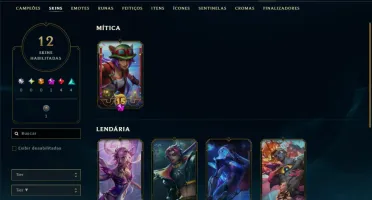 Esmeralda 1 com 85 Champs e 12 Skins