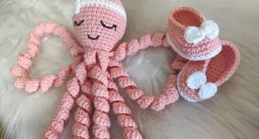 Polvo Amigurumi + Sapatinhos Rn