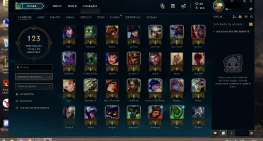 Conta lol Email Nao Verificado Ouro Iv <3 8 Vendas ja Chama