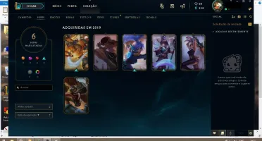 Conta lol Email Nao Verificado Ouro Iv <3 8 Vendas ja Chama