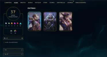 Unranked com 85 Champs e 37 Skins ( MID / ADC )