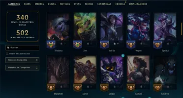 Unranked com 85 Champs e 37 Skins ( MID / ADC )