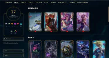 Unranked com 85 Champs e 37 Skins ( MID / ADC )