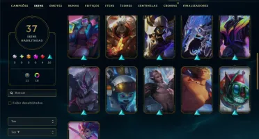 Unranked com 85 Champs e 37 Skins ( MID / ADC )