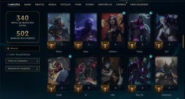 Unranked com 85 Champs e 37 Skins ( MID / ADC )