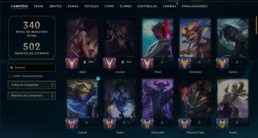 Unranked com 85 Champs e 37 Skins ( MID / ADC )