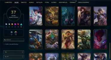 Unranked com 85 Champs e 37 Skins ( MID / ADC )