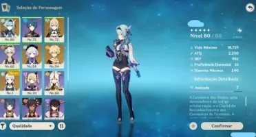 Conta Genshin Impact AR44 - Eula + Ayaka + Jean ++