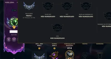 Prata 1 com TODOS os Champs e 151 Skins ( MID / ADC / JG )
