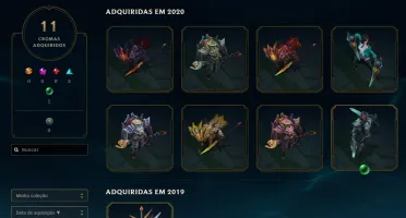 CONTA LOL UNICO DONO! SKINS! E CAMPEÕES DIVERSOS!