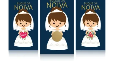 50 Raspadinhas Buquê da Noiva - Modelo 03