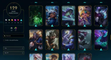 Conta Full Acesso Lvl 212 Platina 4 | 129 Skins | 5 Miticas