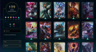 Conta Full Acesso Lvl 212 Platina 4 | 129 Skins | 5 Miticas