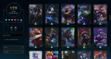 Conta Full Acesso Lvl 212 Platina 4 | 129 Skins | 5 Miticas