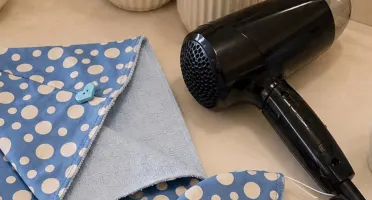 Toalha Artesanal para Cabelo - 22 x 60 cm