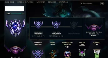 Conta Diamante 1 com TODOS os champs e 429 skins +1 rara