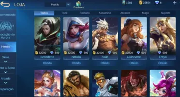 CONTA MOBILE LEGENDS - EX MÍTICO (ÉPICO 2)