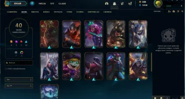 Conta lvl 101, 40 skins, 78 champs, plat 2