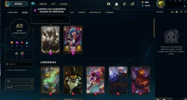 Conta lvl 101, 40 skins, 78 champs, plat 2