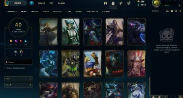 Conta lvl 101, 40 skins, 78 champs, plat 2