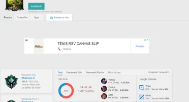 Conta lvl 101, 40 skins, 78 champs, plat 2