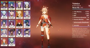 AR 52 - EULA, YOIMIYA, MONA, DILUC e ARMA 5*