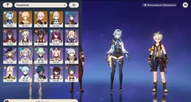 AR 49 Kazuha / Eula / Jean e Harpa Celestial Genshin Impact