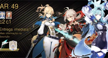 AR 49 Kazuha / Eula / Jean e Harpa Celestial Genshin Impact