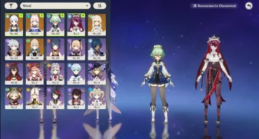 Ayaka, Kokomi, Jean e cortador de jade primordial