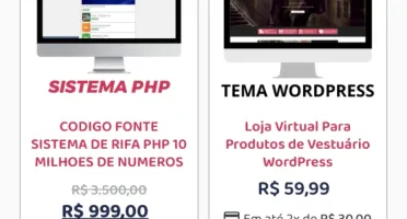 Loja Vitrine em WordPress com Mercado Pago e PagSeguro