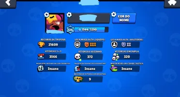 CONTA BRAWL STARS QUASE FULL, 21K DE TROFÉUS, 45/48 BRAWLERS