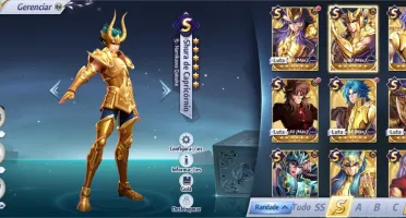 Saint Seiya Awakening - CONTA LVL 56 Servidor A22-Sagitta