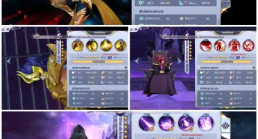 Conta saint Seiya awakening lvl 49 muito upada