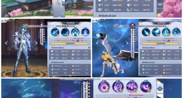Conta saint Seiya awakening lvl 49 muito upada