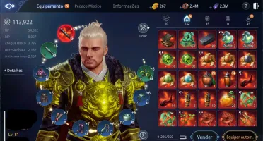 CONTA MIR4 LVL 81 109K SEM CLÃ