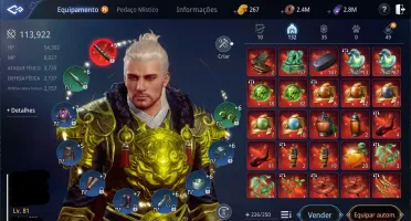 CONTA MIR4 LVL 81 109K SEM CLÃ