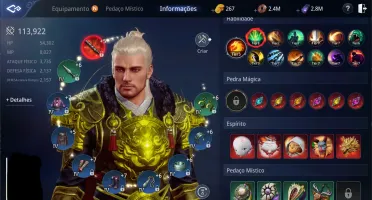 CONTA MIR4 LVL 81 109K SEM CLÃ